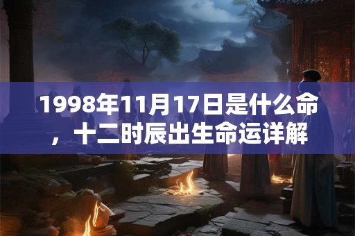 1998年11月17日是什么命,十二时辰出生命运详解 1998年11月17日是什么命,十二时辰出生命运详解