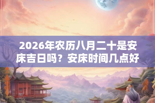 2026年农历八月二十是安床吉日吗？安床时间几点好？