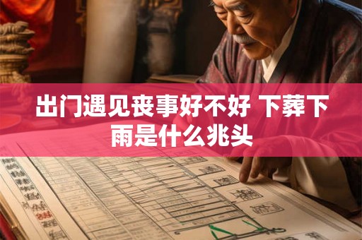 出门遇见丧事好不好 下葬下雨是什么兆头 出门遇见丧事好不好 下葬下雨是什么兆头