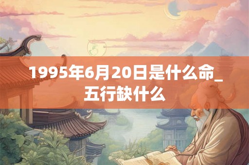 1995年6月20日是什么命_五行缺什么