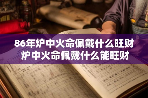 86年炉中火命佩戴什么旺财 炉中火命佩戴什么能旺财