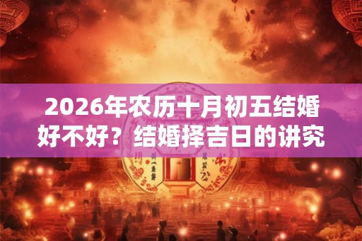 2026年农历十月初五结婚好不好？结婚择吉日的讲究？