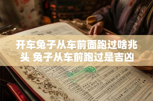开车兔子从车前面跑过啥兆头 兔子从车前跑过是吉凶