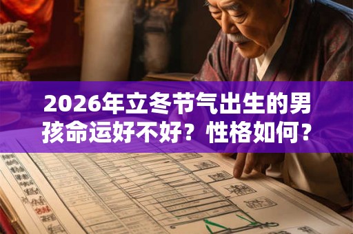 2026年立冬节气出生的男孩命运好不好？性格如何？