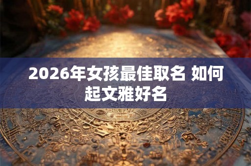 2026年女孩最佳取名 如何起文雅好名