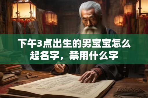 下午3点出生的男宝宝怎么起名字,禁用什么字 下午3点出生的男宝宝怎么起名字,禁用什么字