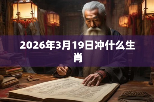 2026年3月19日冲什么生肖 2026年3月19日冲什么生肖