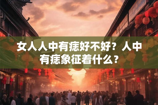 女人人中有痣好不好？人中有痣象征着什么？