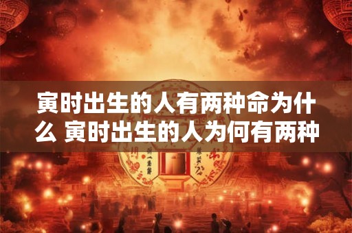 寅时出生的人有两种命为什么 寅时出生的人为何有两种命