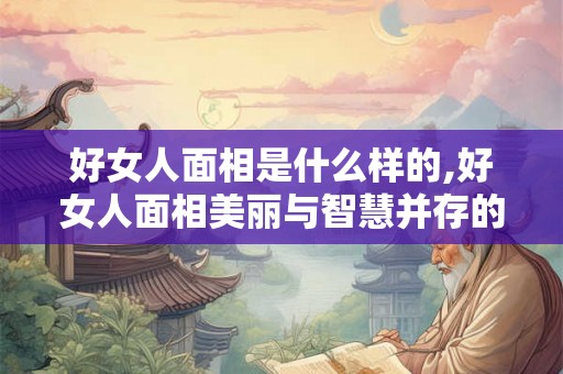 好女人面相是什么样的,好女人面相美丽与智慧并存的象征