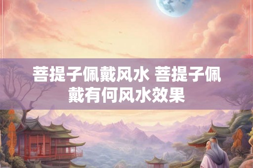 菩提子佩戴风水 菩提子佩戴有何风水效果