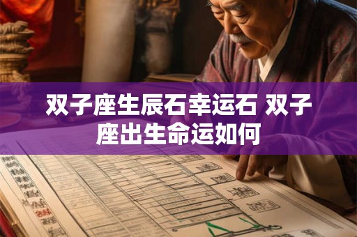 双子座生辰石幸运石 双子座出生命运如何