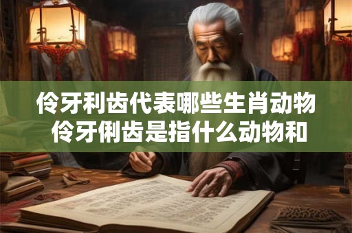 伶牙利齿代表哪些生肖动物 伶牙俐齿是指什么动物和生肖