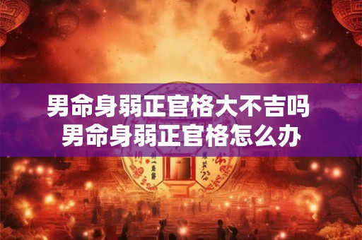 男命身弱正官格大不吉吗 男命身弱正官格怎么办