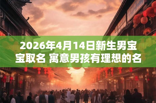 2026年4月14日新生男宝宝取名 寓意男孩有理想的名字