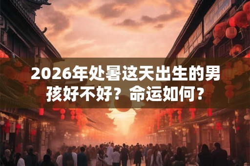 2026年处暑这天出生的男孩好不好？命运如何？