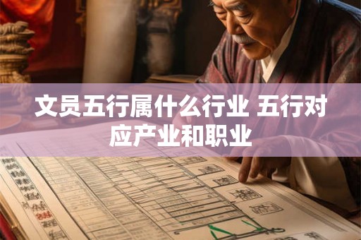 文员五行属什么行业 五行对应产业和职业