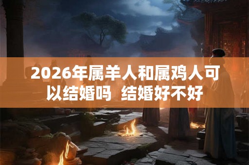 2026年属羊人和属鸡人可以结婚吗 结婚好不好 2026年属羊人和属鸡人可以结婚吗 结婚好不好