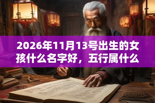 2026年11月13号出生的女孩什么名字好，五行属什么