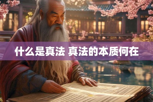 什么是真法 真法的本质何在
