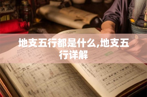 地支五行都是什么,地支五行详解 地支五行都是什么,地支五行详解