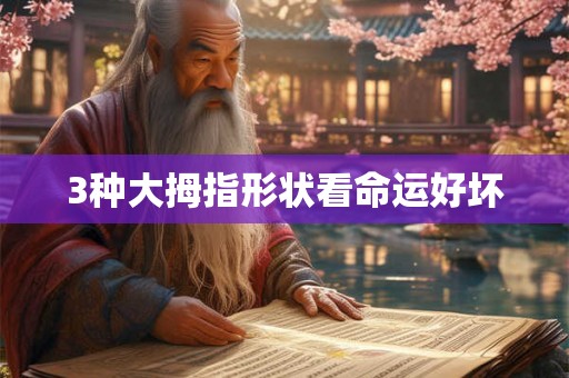 3种大拇指形状看命运好坏