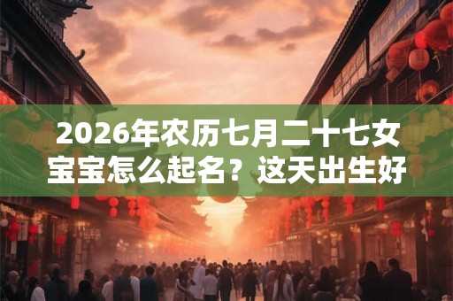 2026年农历七月二十七女宝宝怎么起名？这天出生好命吗？