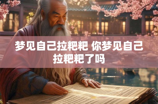 梦见自己拉粑粑 你梦见自己拉粑粑了吗 梦见自己拉粑粑 你梦见自己拉粑粑了吗