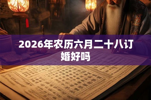 2026年农历六月二十八订婚好吗 2026年农历六月二十八订婚好吗