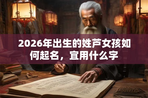 2026年出生的姓芦女孩如何起名，宜用什么字