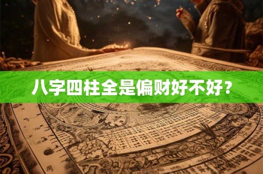 八字四柱全是偏财好不好？