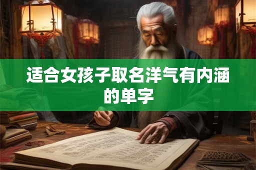 适合女孩子取名洋气有内涵的单字