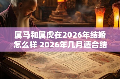 属马和属虎在2026年结婚怎么样 2026年几月适合结婚