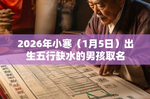 2026年小寒（1月5日）出生五行缺水的男孩取名
