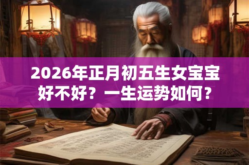 2026年正月初五生女宝宝好不好？一生运势如何？