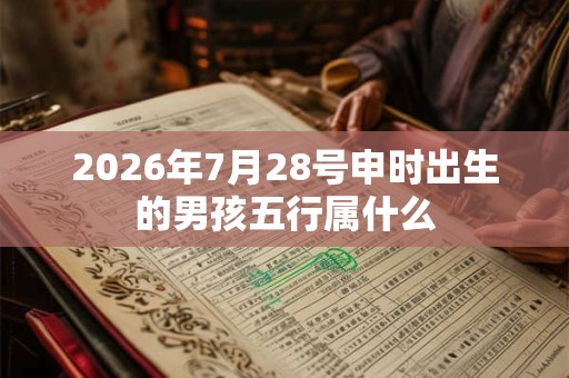 2026年7月28号申时出生的男孩五行属什么