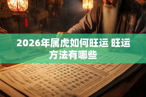 2026年属虎如何旺运 旺运方法有哪些