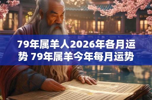 79年属羊人2026年各月运势 79年属羊今年每月运势如何