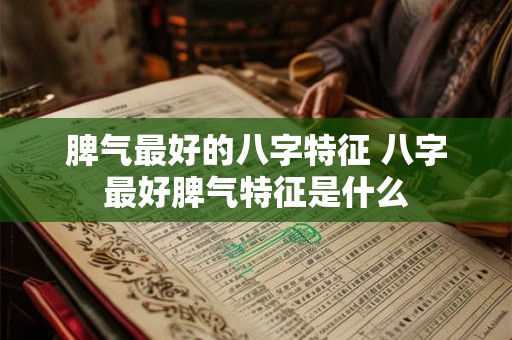 脾气最好的八字特征 八字最好脾气特征是什么