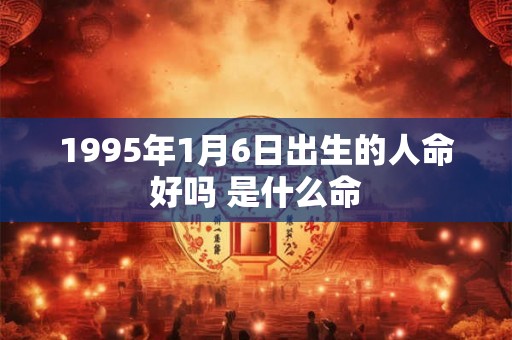 1995年1月6日出生的人命好吗 是什么命