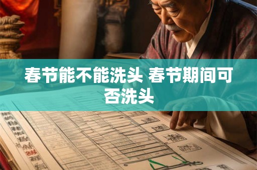春节能不能洗头 春节期间可否洗头 春节能不能洗头 春节期间可否洗头