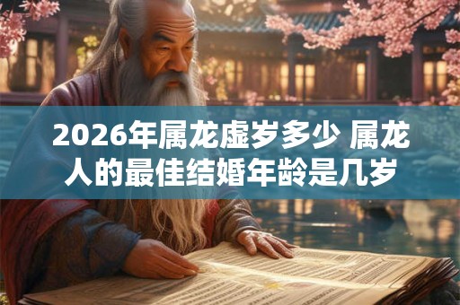 2026年属龙虚岁多少 属龙人的最佳结婚年龄是几岁