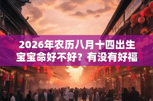 2026年农历八月十四出生宝宝命好不好?有没有好福气呢? 2026年农历八月十四出生宝宝命好不好?有没有好福气呢?