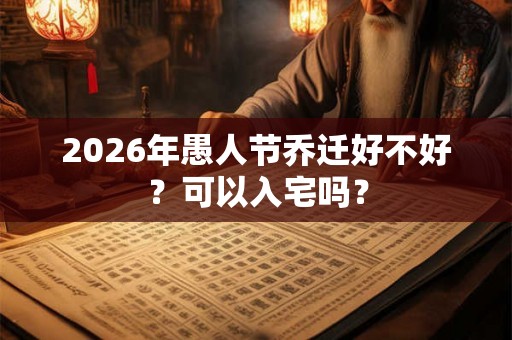 2026年愚人节乔迁好不好?可以入宅吗? 2026年愚人节乔迁好不好?可以入宅吗?