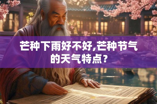 芒种下雨好不好,芒种节气的天气特点？