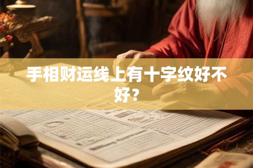 手相财运线上有十字纹好不好？