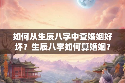 如何从生辰八字中查婚姻好坏?生辰八字如何算婚姻? 如何从生辰八字中查婚姻好坏?生辰八字如何算婚姻?
