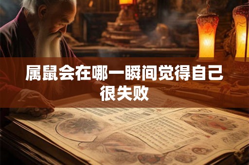属鼠会在哪一瞬间觉得自己很失败