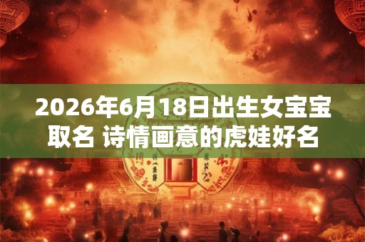 2026年6月18日出生女宝宝取名 诗情画意的虎娃好名