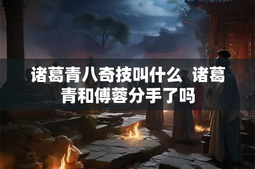 诸葛青八奇技叫什么  诸葛青和傅蓉分手了吗